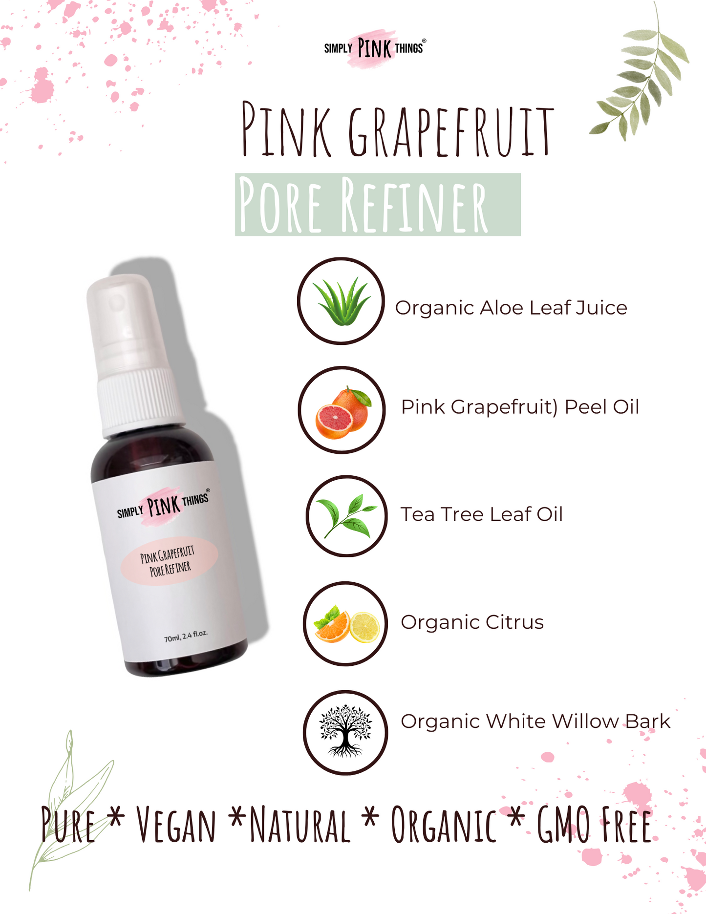 Pink Grapefruit Pore Refiner (70ml, 2.4 fl.oz.)